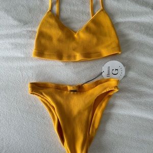 Hunza G yellow two piece